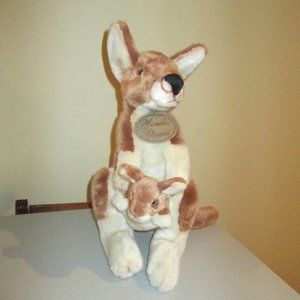 Russ Yomiko Classics Mommy & Baby KANGAROO 14" Deluxe Plush Stuffed Animal w/Tag